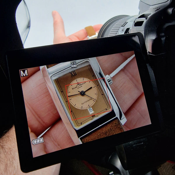 1990s Baume & Mercier Hampton MV045120 Automatic Wristwatch with Two-Tone Copper/Salmon Dial
