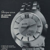 1970s Enicar manual classic wristwatch date ultrasonic star jewels - square wristwatch ref 121/009