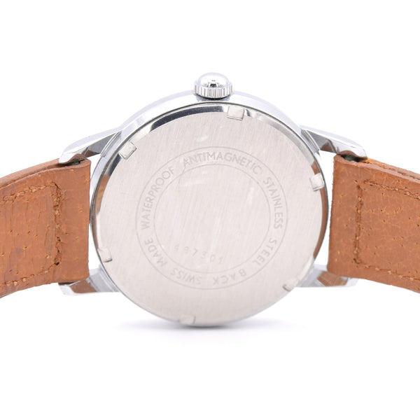 1950s Stunning Buren Grand Prix swiss unused - new old stock wristwatch with strap and tags