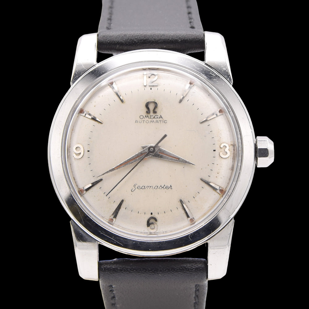 1952 Omega Seamaster Original Condition Automatic Bumper "Beefy Lugs" Mixed Arabic Numerals - Arrow Markers ref 2767