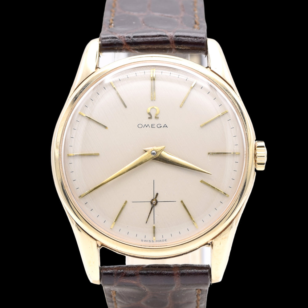 1962 Omega Classic Manual Wind Dress Watch in Solid 9ct Gold Case - Fully Restored