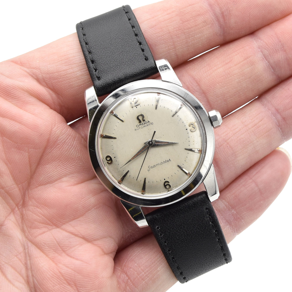 1952 Omega Seamaster Original Condition Automatic Bumper "Beefy Lugs" Mixed Arabic Numerals - Arrow Markers ref 2767