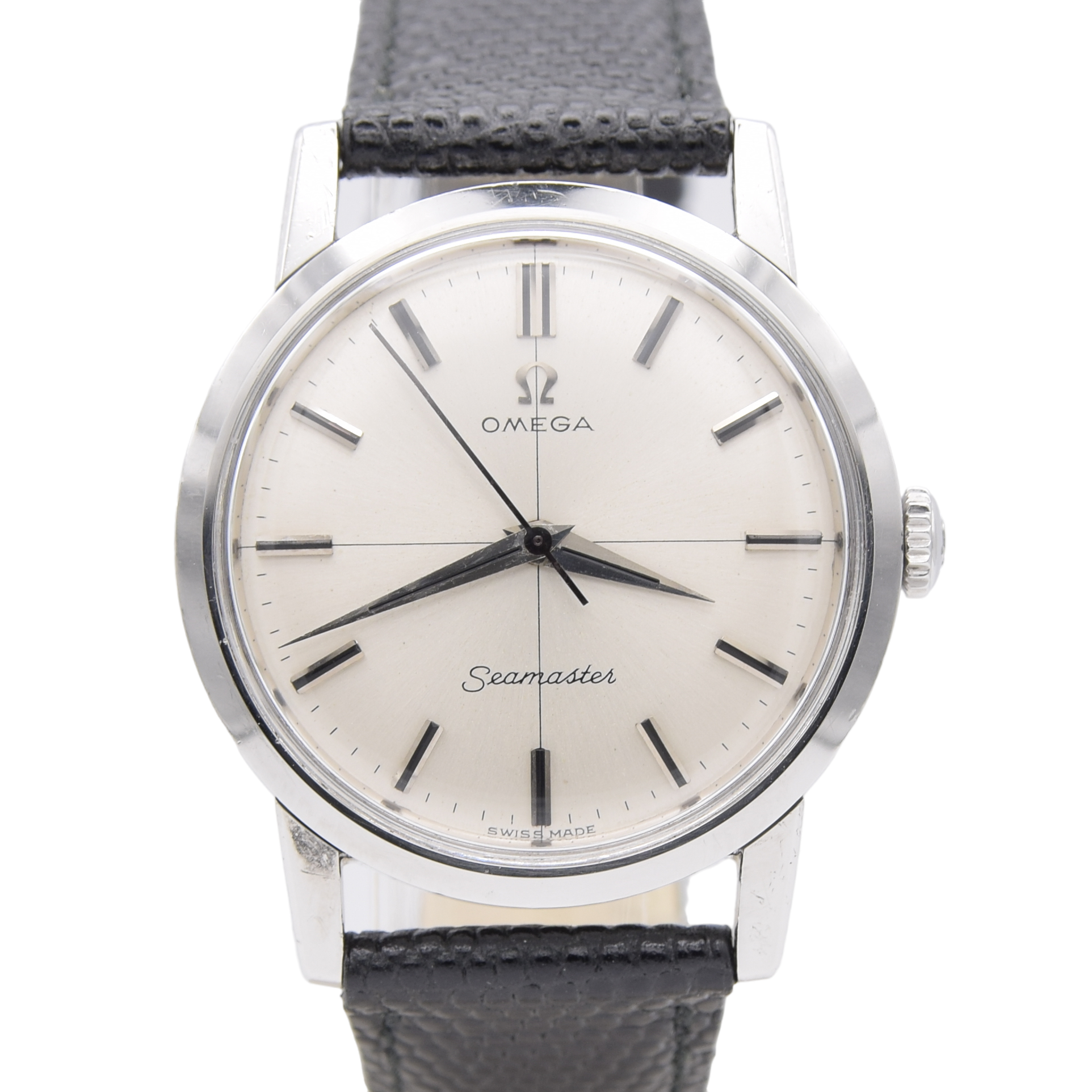 1964 Stunning Omega Seamaster cross hair dial Model 135.005 Manual Wind like new - all original
