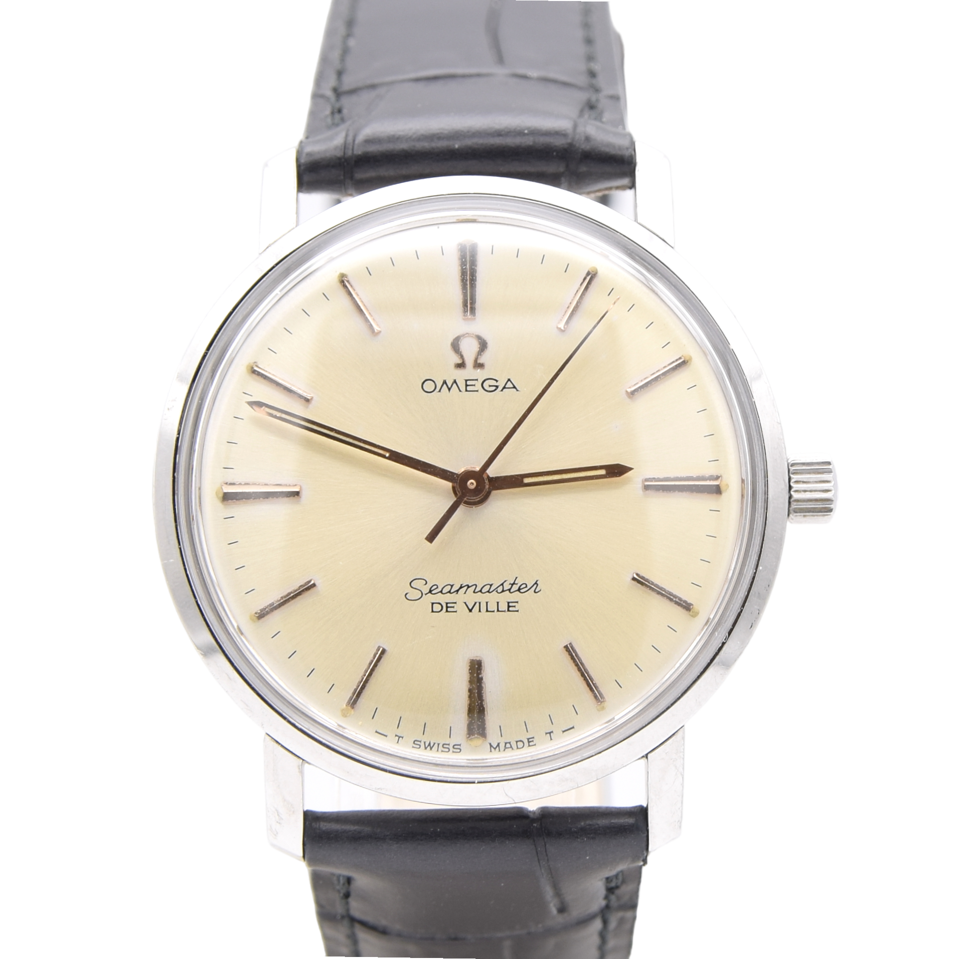 1964 as new Omega Seamaster De Ville in  in Stainless Steel Model 135.010 monocoque hippocampus