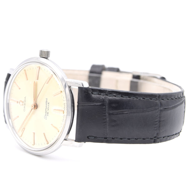 1964 as new Omega Seamaster De Ville in Stainless Steel Model 135.010 monocoque hippocampus