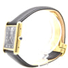 1983 Cartier Tank Mechanical Manual Wind with original black roman numeral Dial in 925 case with box and papers