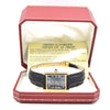1983 Cartier Tank Mechanical Manual Wind with original black roman numeral Dial in 925 case with box and papers