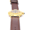 Ladies Cartier 'Must de' Rivoli Vermeil with unusual Art Deco syle Dial in 925 Silver Gilt