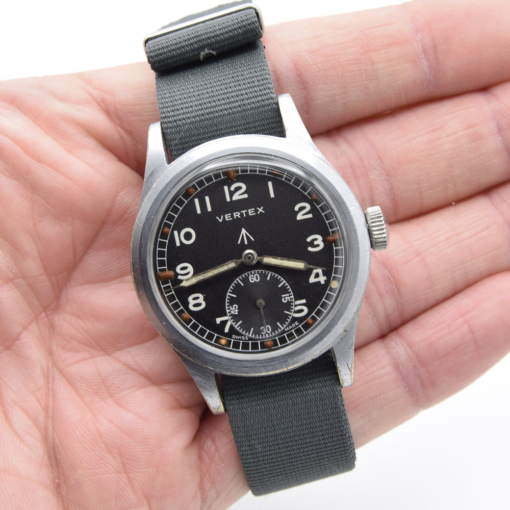 1945 Vertex watch co original British Military WWW Dirty Dozen Wristwatch Army issue
