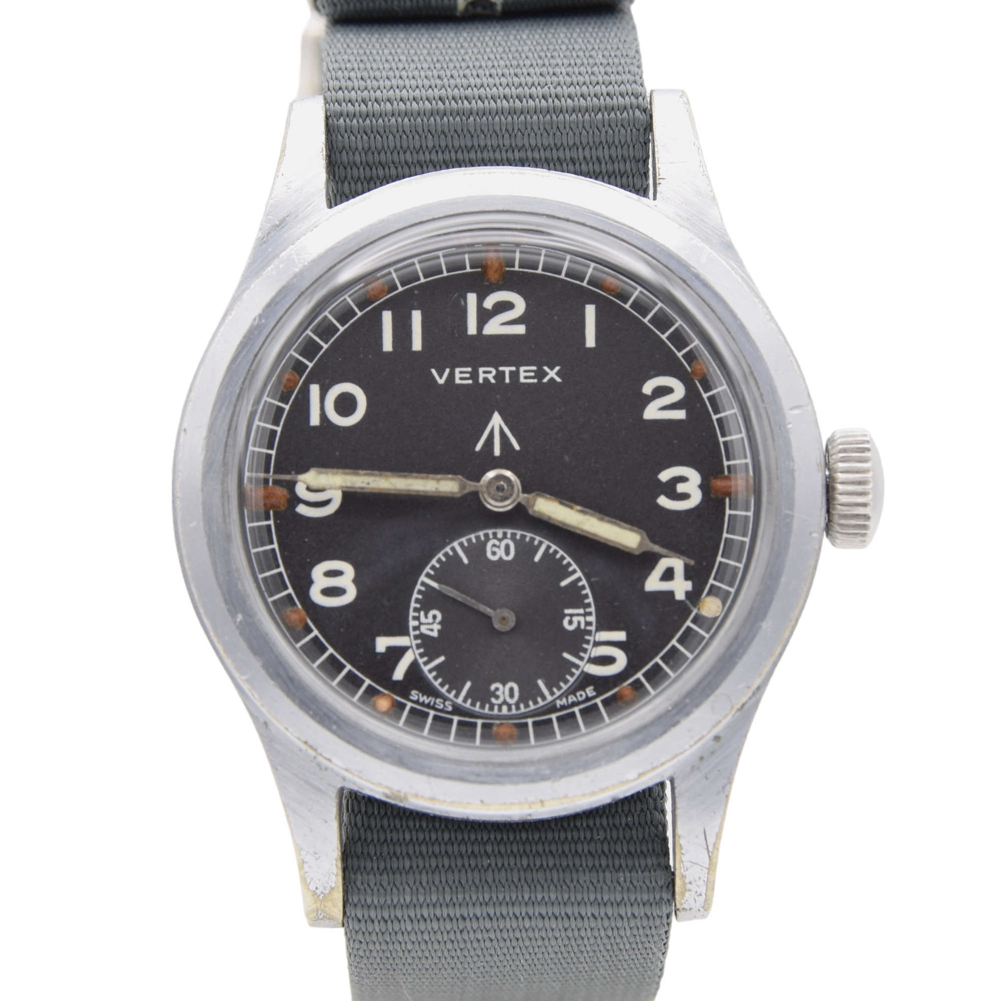 1945 Vertex watch co original British Military WWW Dirty Dozen Wristwatch Army issue
