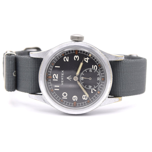 1945 Vertex watch co original British Military WWW Dirty Dozen Wristwatch Army issue