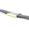 1970s Cartier Tank Mechanical Manual Wind with lapis lazuli type Dial in 925 case with box