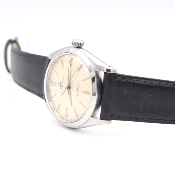 1959 Tudor Oyster 'Elegante' Wristwatch Model 7960 with rare Dial in Stainless Steel 34mm