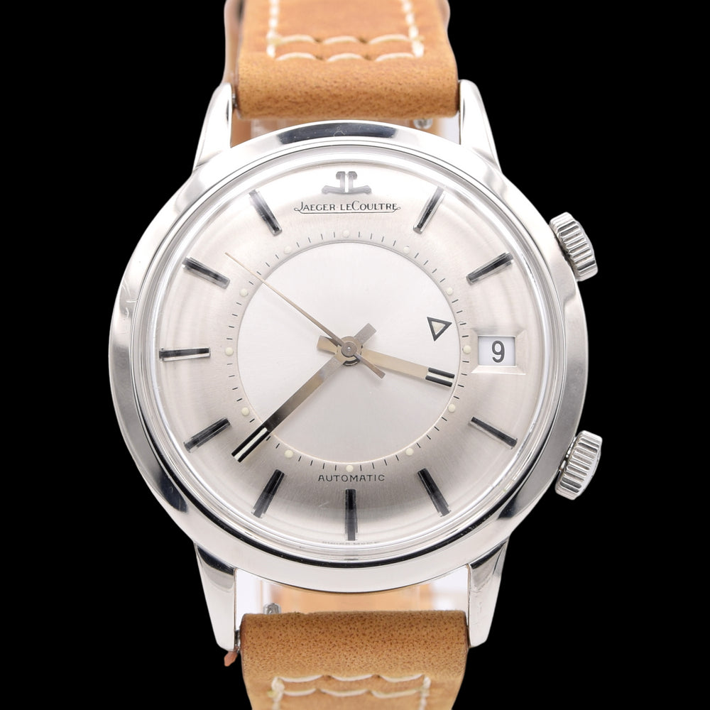 1968 Jaeger LeCoultre Jumbo Memovox Alarm Date Wristwatch Model 855 in Stainless Steel Caliber 825