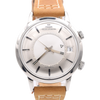 1968 Jaeger LeCoultre Jumbo Memovox Alarm Date Wristwatch Model 855 in Stainless Steel Caliber 825