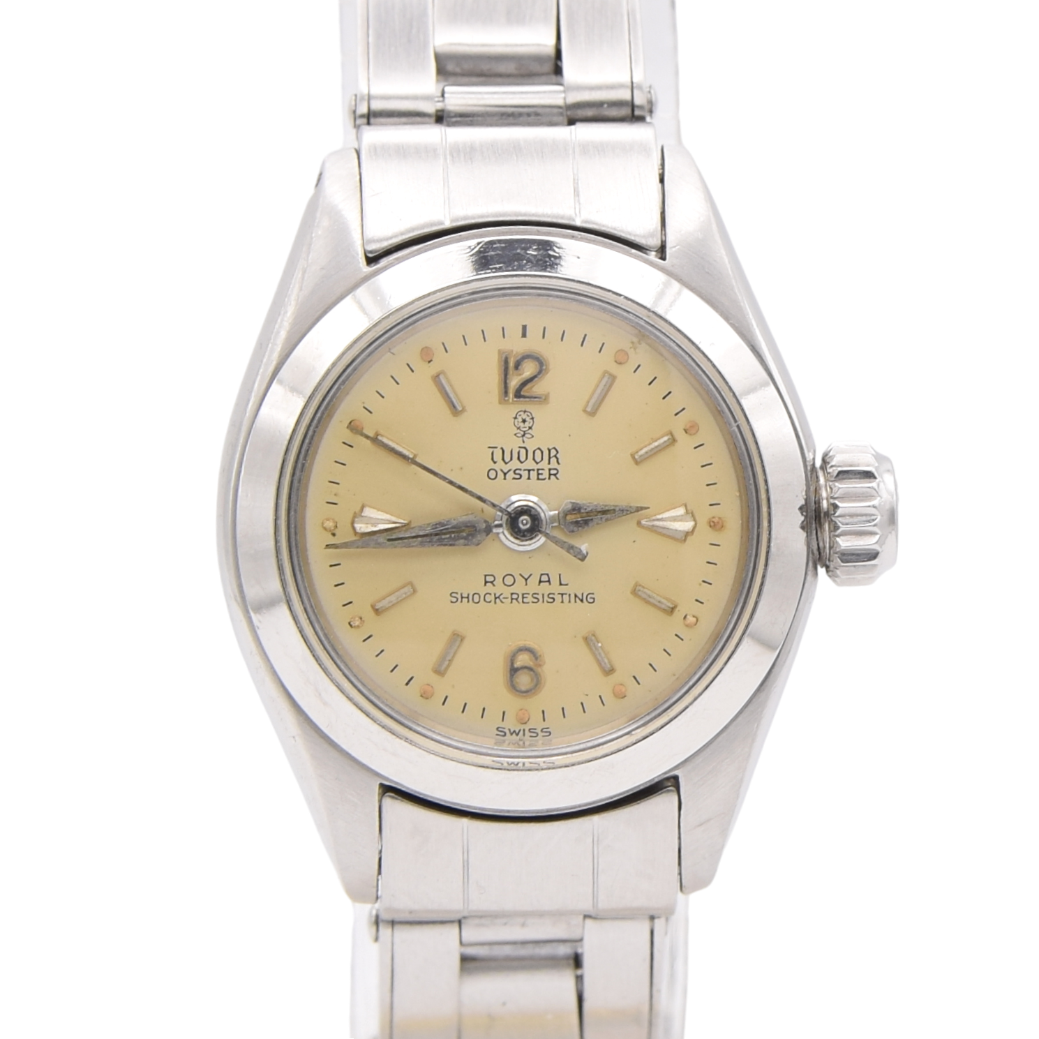 1962 Tudor oyster Royal 'Small Rose' ladies Model 7935 all original on Rolex Oyster spring Bracelet