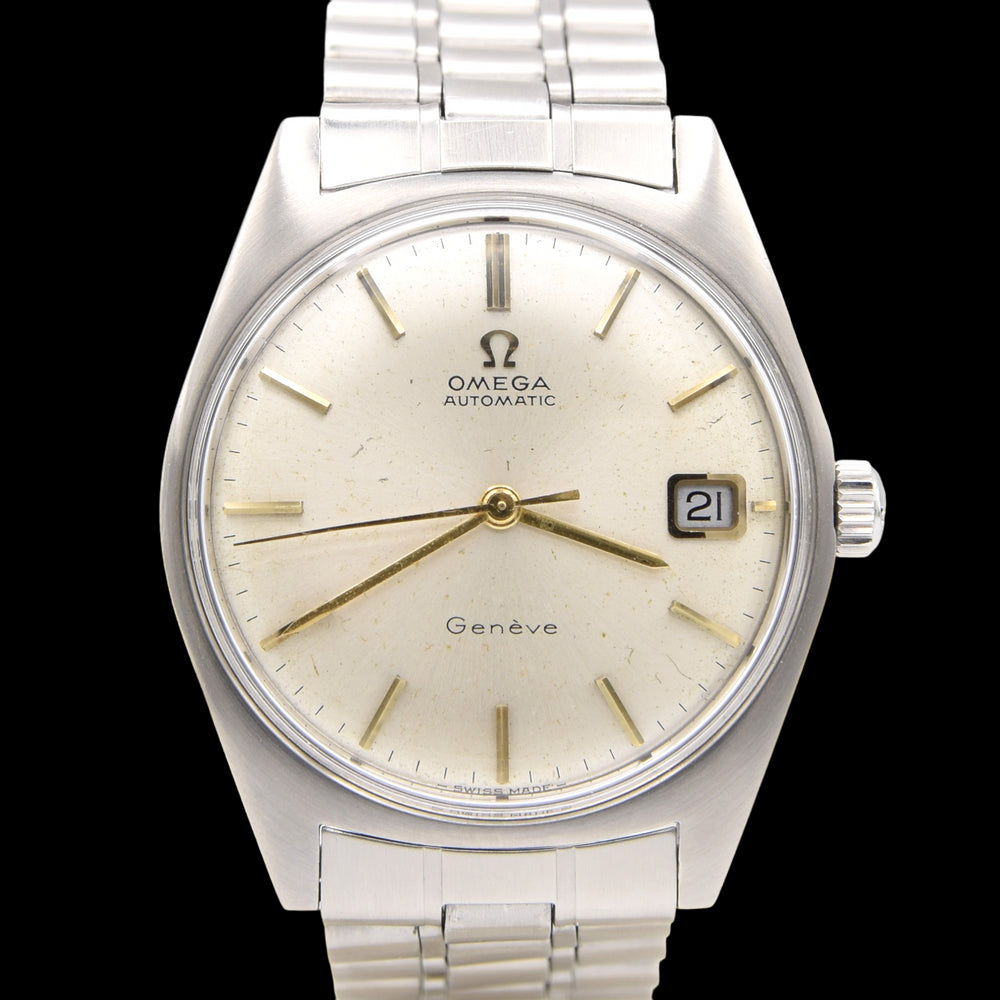 1969 Omega Geneve Automatic Date Model 166.041 in Stainless Steel Cal 565 on original Bracelet