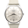 1960s classic Rotary Flyer Wristwatch 21 Jewels in steel with satin silver dial + Box