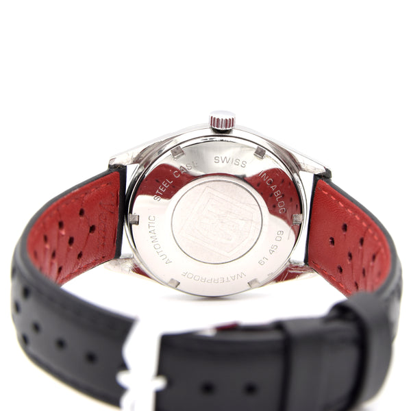 1960s Rotary GT automatic date Wristwatch with graphite colour dial + Box & Buckle