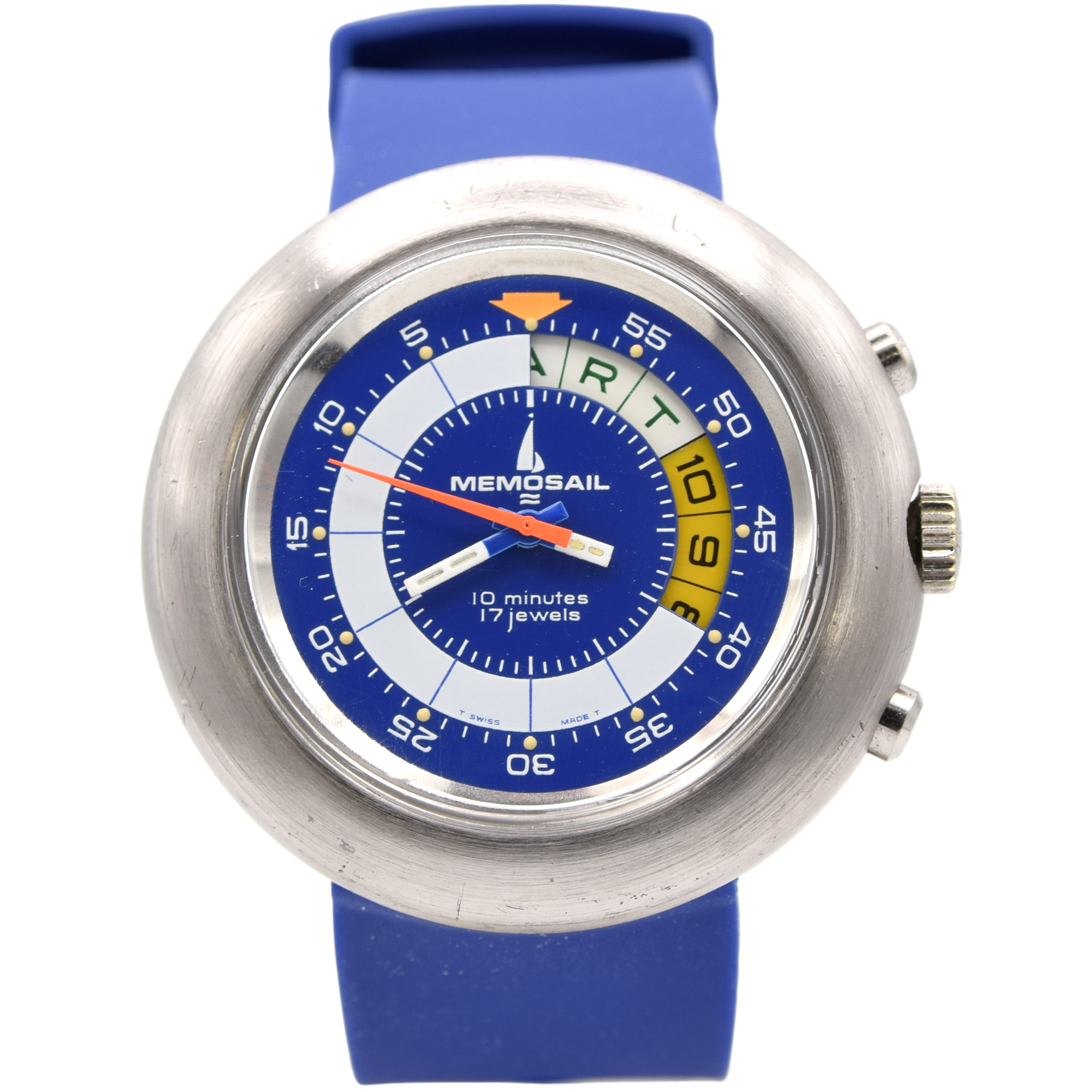 1972 Memosail Regatta Yachting Rare Watch Timer with 10 Minute Countdown valjoux 7737