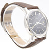 1974 Omega Genève Date Classic Wristwatch with deep seam blue dial Manual Wind Model 136.009 in steel