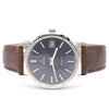 1974 Omega Genève Date Classic Wristwatch with deep seam blue dial Manual Wind Model 136.009 in steel
