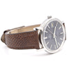 1974 Omega Genève Date Classic Wristwatch with deep seam blue dial Manual Wind Model 136.009 in steel