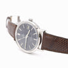 1974 Omega Genève Date Classic Wristwatch with deep seam blue dial Manual Wind Model 136.009 in steel
