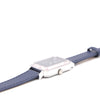 1972 Omega De Ville "Emerald" Unusual steel Wristwatch Model 5110.378 facet electric blue dial