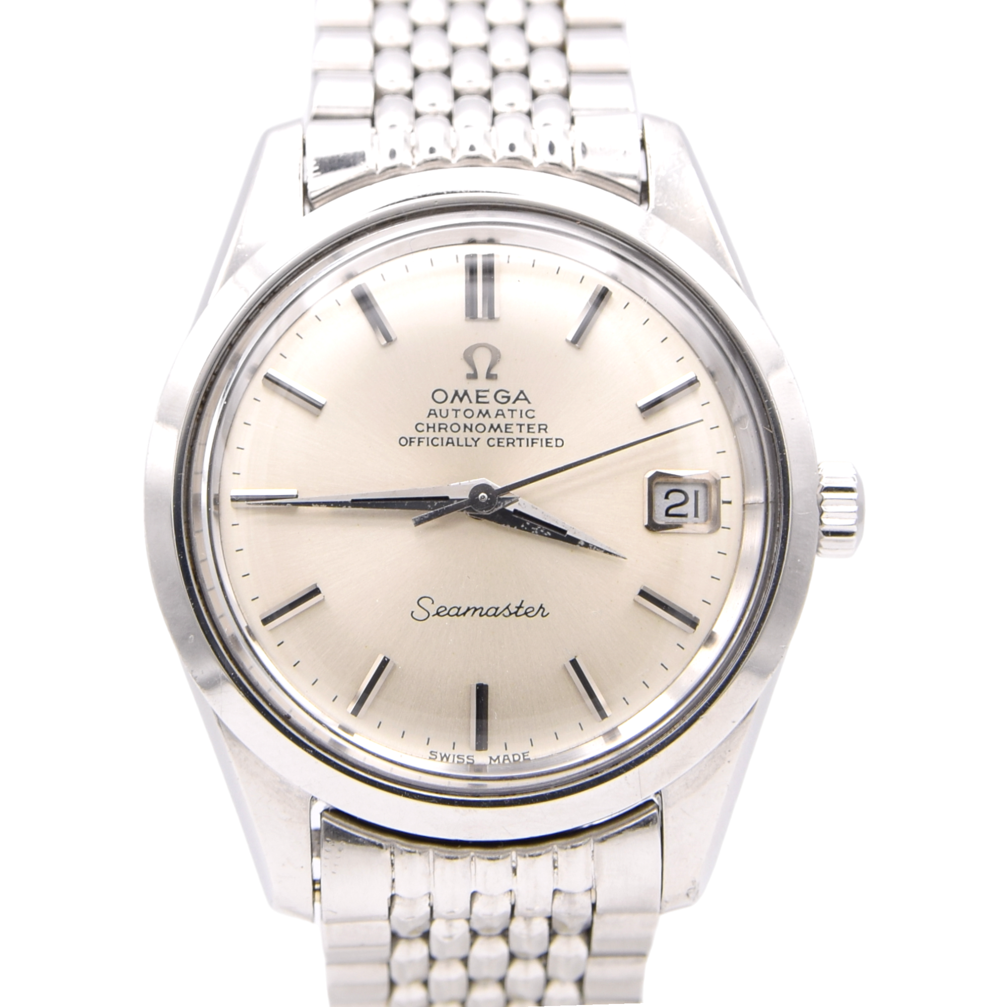 1969 Omega Seamaster Automatic officially certified chronometer Date Model 166.8024 won BOR bracelet