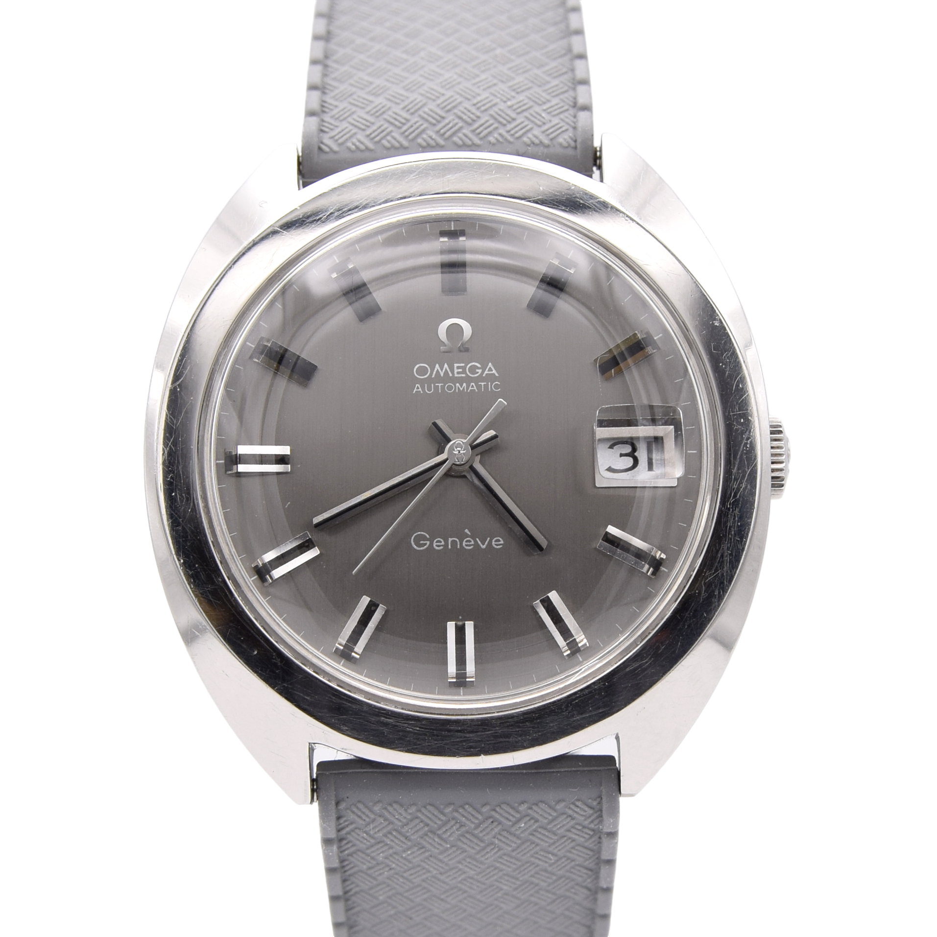 1969 Omega Genève Japanese market 'Shibui' Automatic Date in Steel Model 166.721