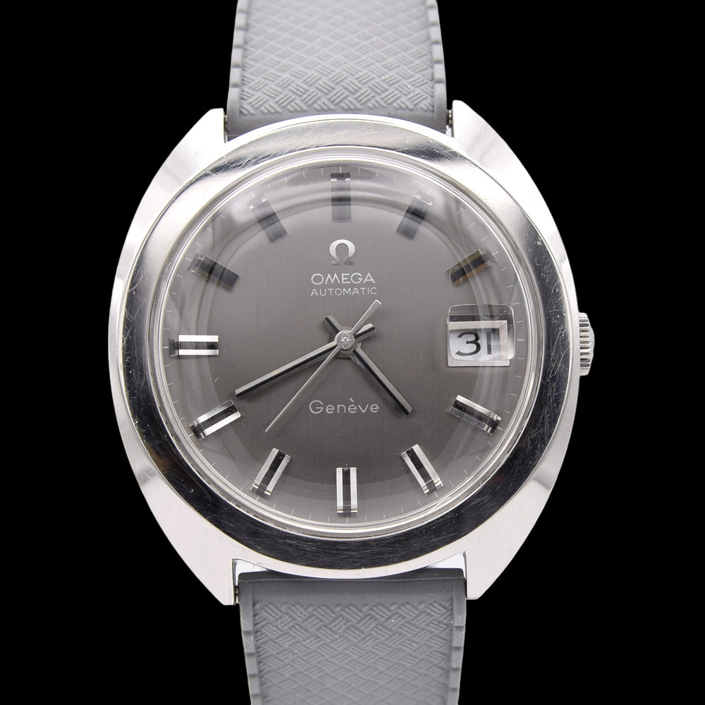 1969 Omega Genève Japanese market 'Shibui' Automatic Date in Steel Model 166.721