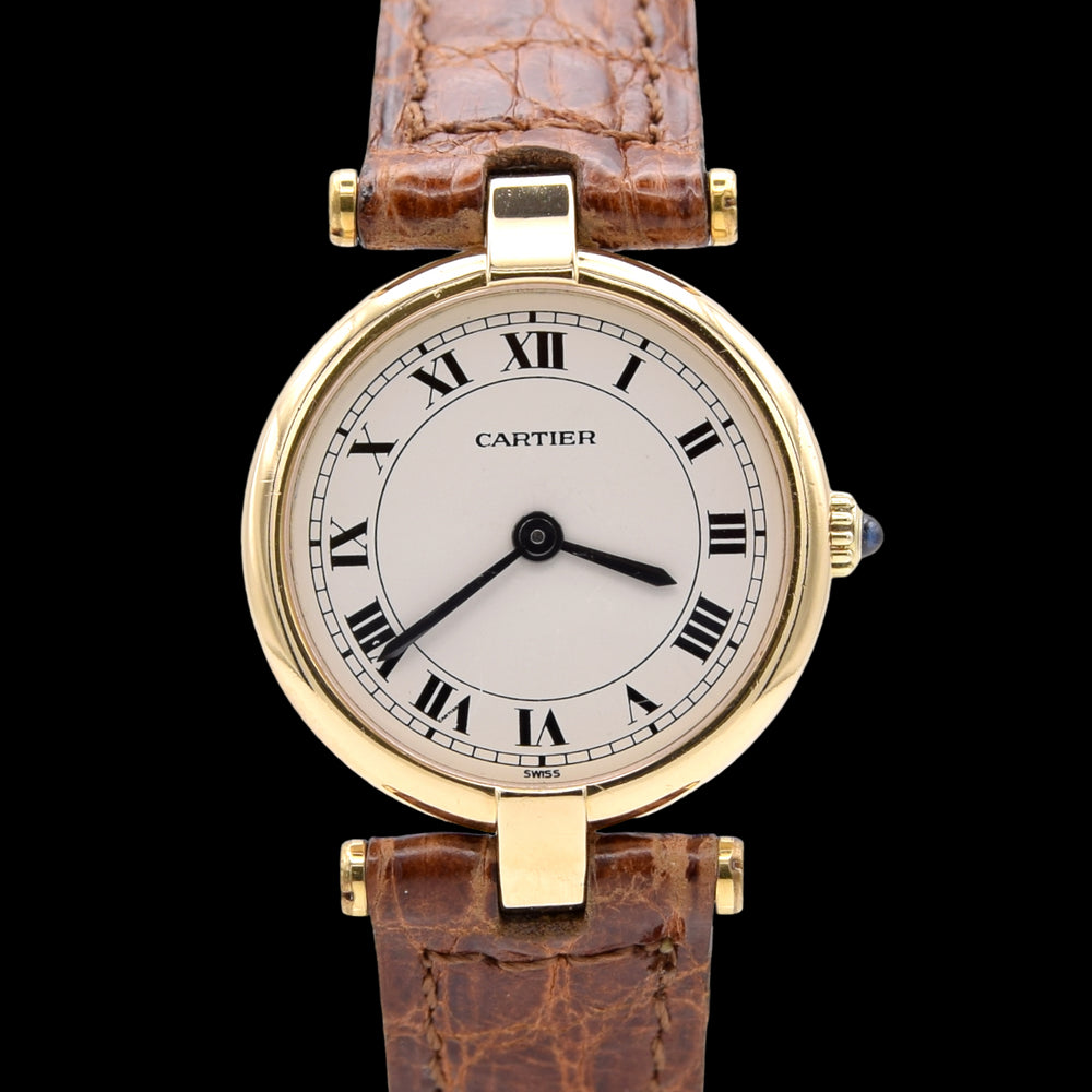 1990s Cartier Rare Vintage Vendôme Ladies classic in 18k Solid Gold Model 881002
