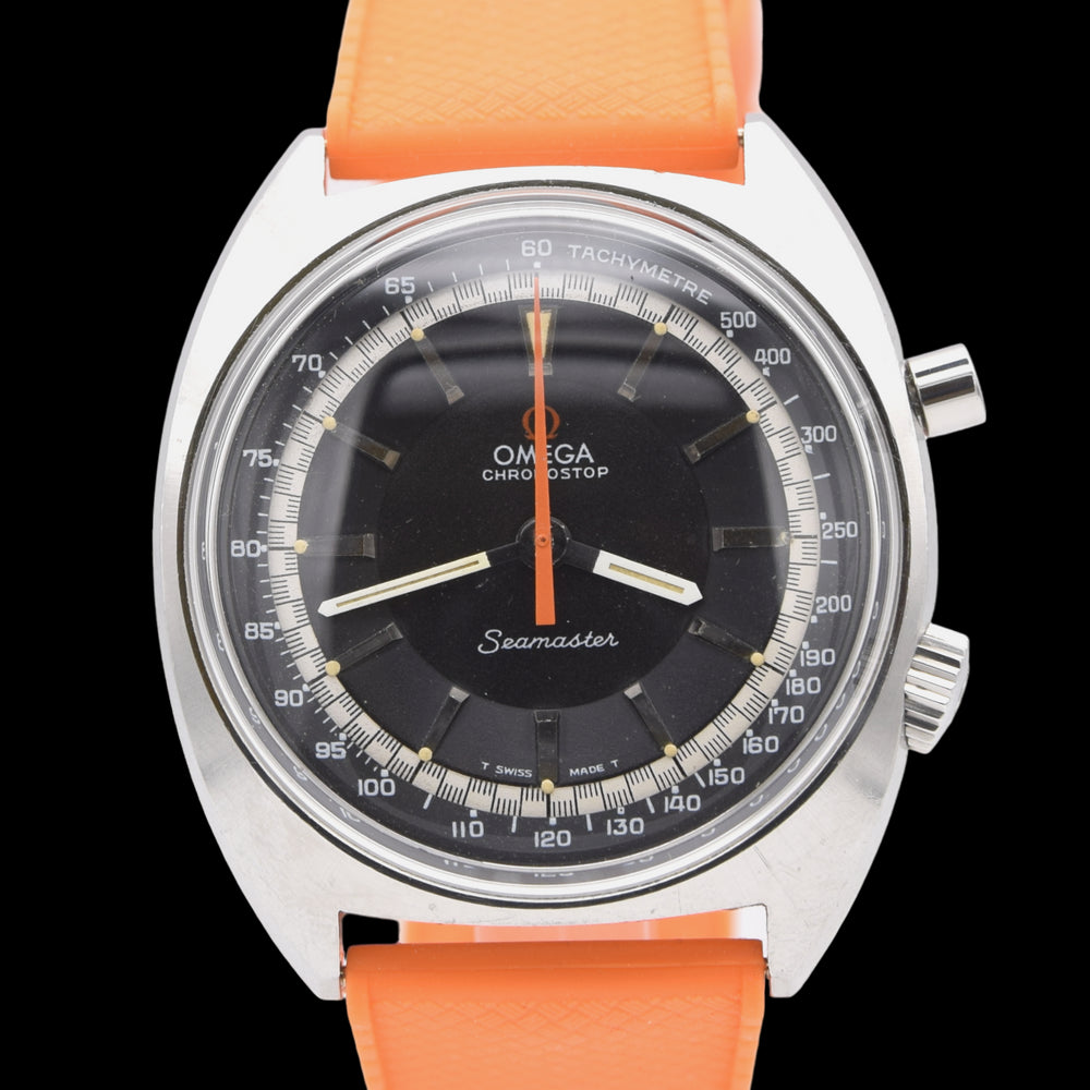 1968 Omega Seamaster Chronostop Jumbo Style Watch Model 145.007 in Stainless Steel