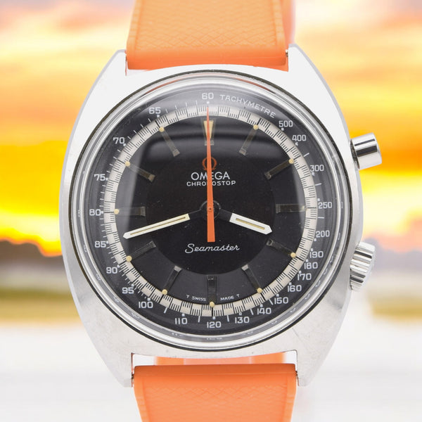 1968 Omega Seamaster Chronostop Jumbo Style Watch Model 145.007 in Stainless Steel