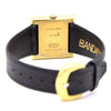 1975 Designer RoyKing square Tank watch 925 Sterling silver / gilt  Manual Winding with buckle