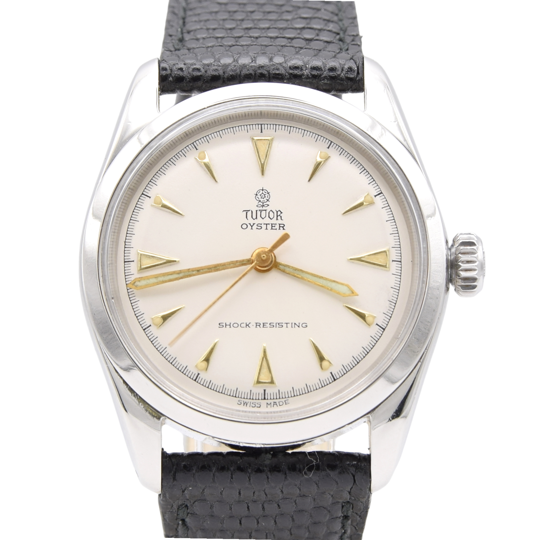 1953 Tudor Oyster Shock-Resisting Fully restored Steel Wristwatch Model 7904 in 34mm
