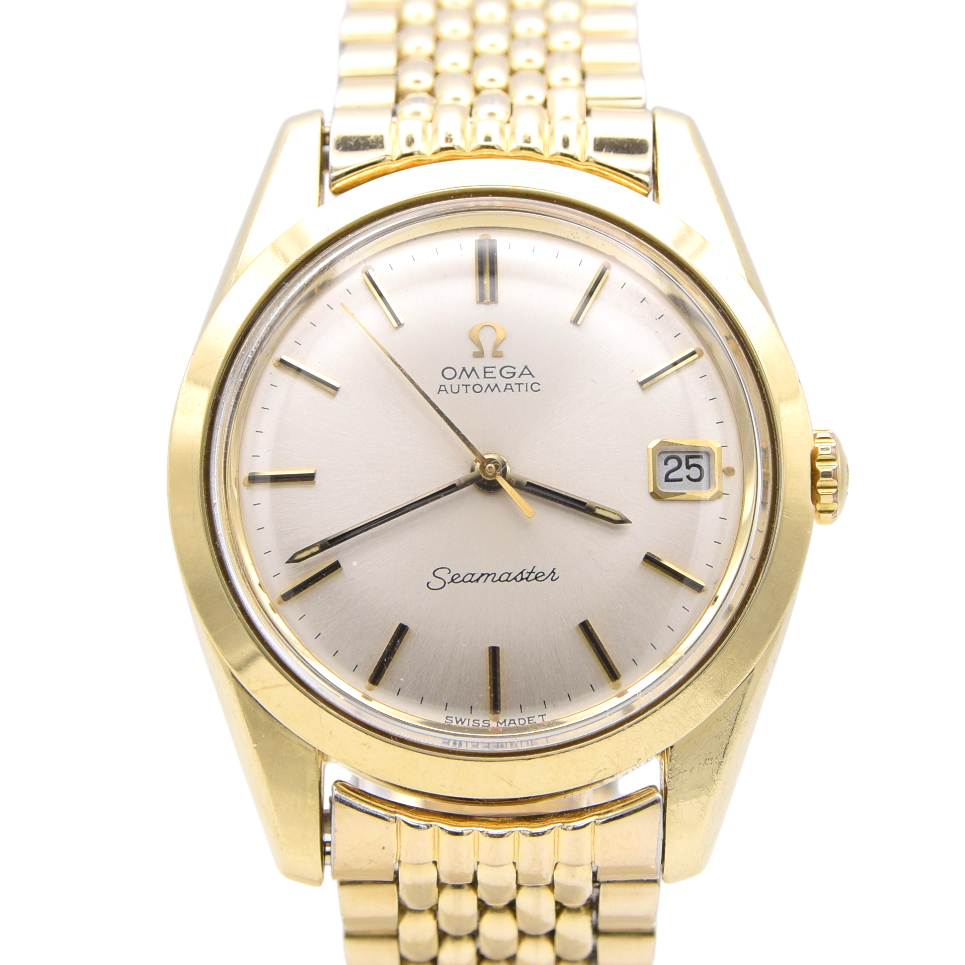1968 Omega Seamaster automatic Immaculate Model 166.010 in Stainless Steel and Gold On BOR bracelet