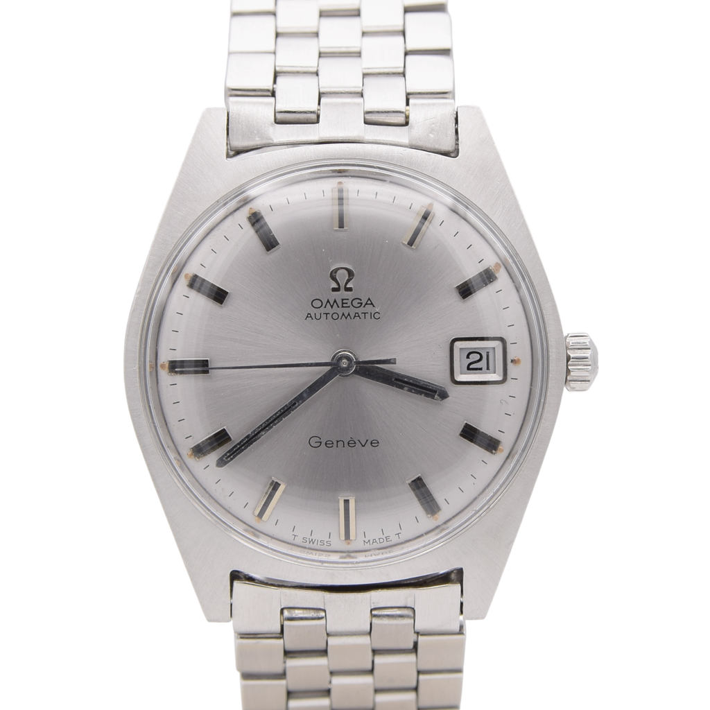1969 Omega Geneve Automatic Date Model 166.041 in Stainless Steel