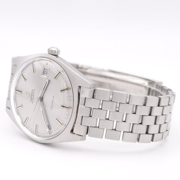 1969 Omega Geneve Automatic Date Model 166.041 in Stainless Steel Cal 565 Brick original Bracelet