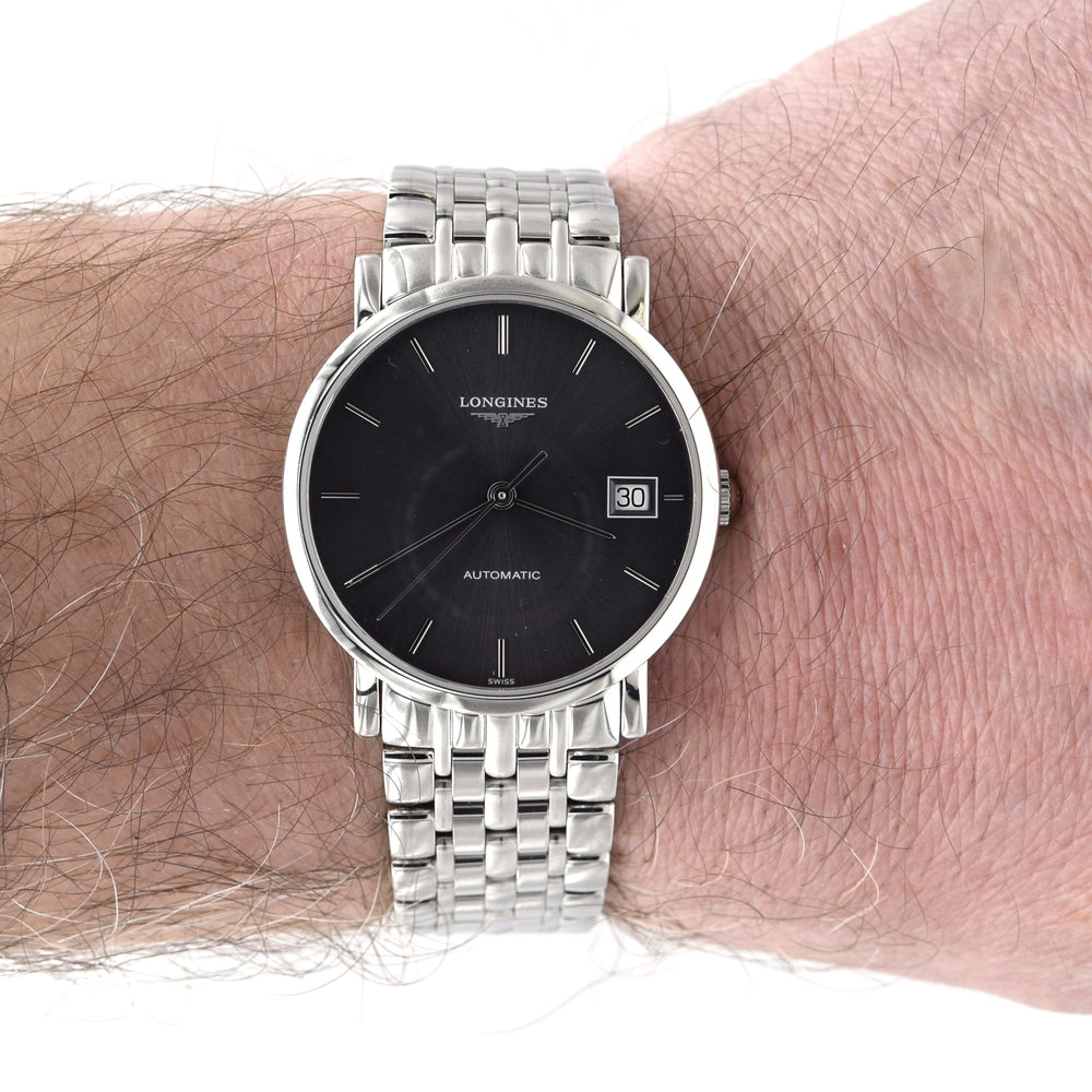 2020 Longines Elegant Collection Automatic grey graphite Dial 34MM L4.809.4.72.6 Box, Papers