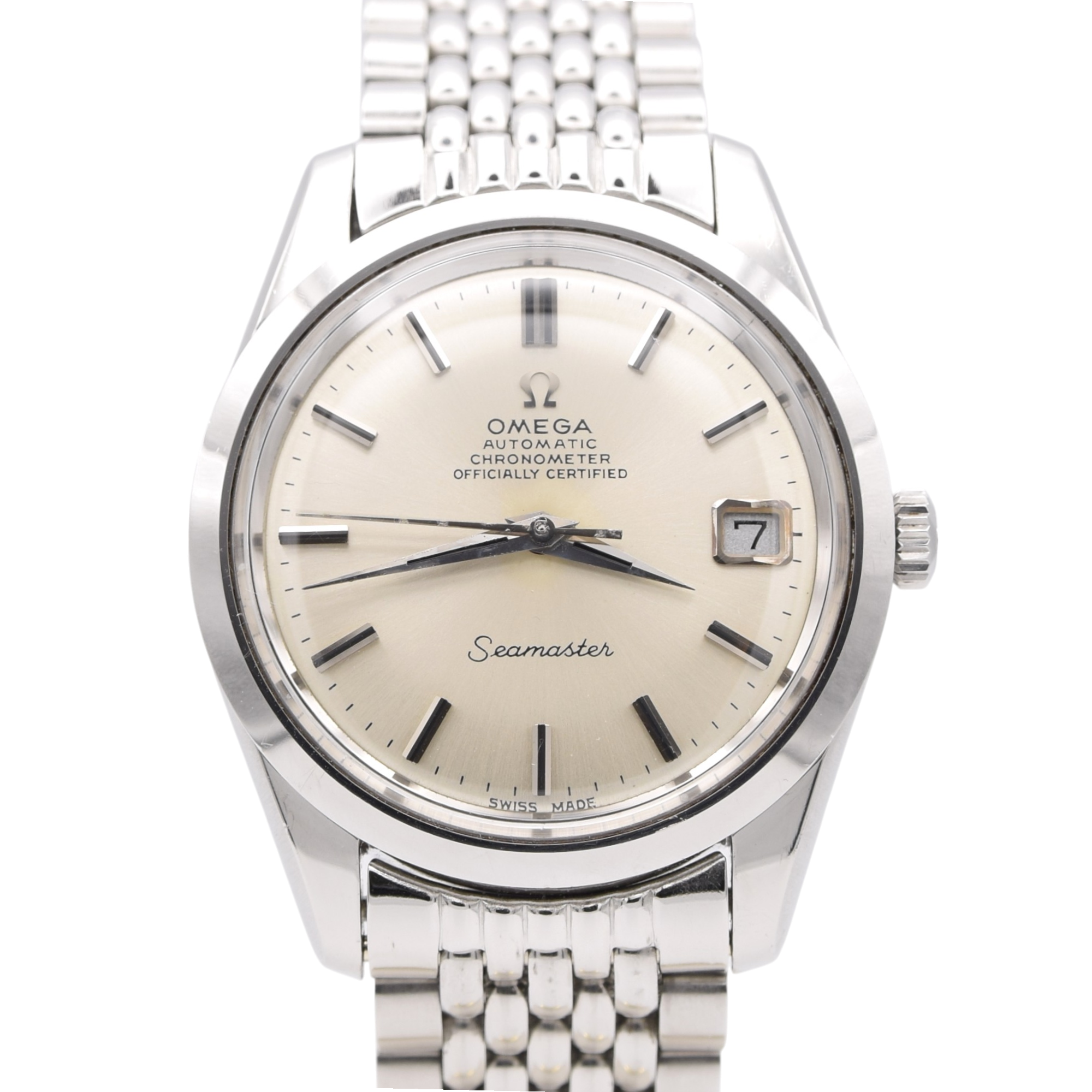 1968 Omega Seamaster Automatic chronometer officially certified Date Model 166.024 on BOR bracelet