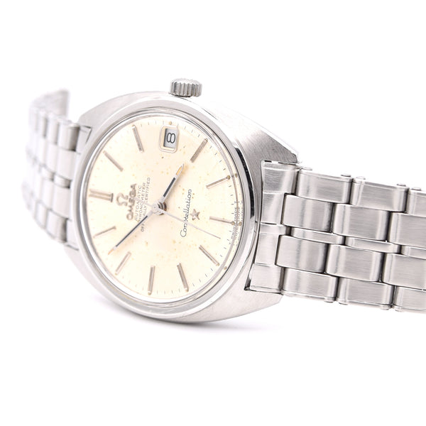 1967 Omega Constellation Automatic Wristwatch in Stainless Steel Chronometer Date Model 168.017