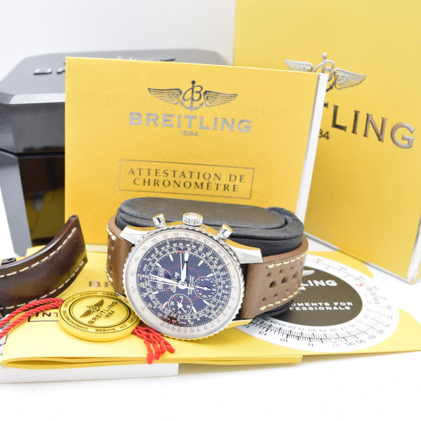 2007 Breitling Montbrillant Datora Chronometer A2133012/B571 - Full Set with Box, Papers & COSC Certificate
