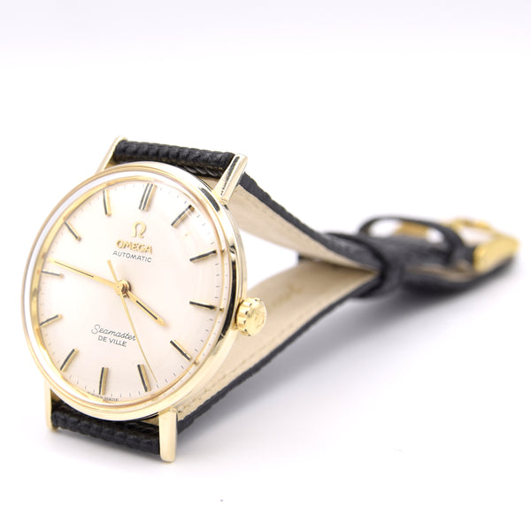 1967 Omega Automatic classic Seamaster De Ville Model 6590 in Solid 14ct Gold Monocoque case