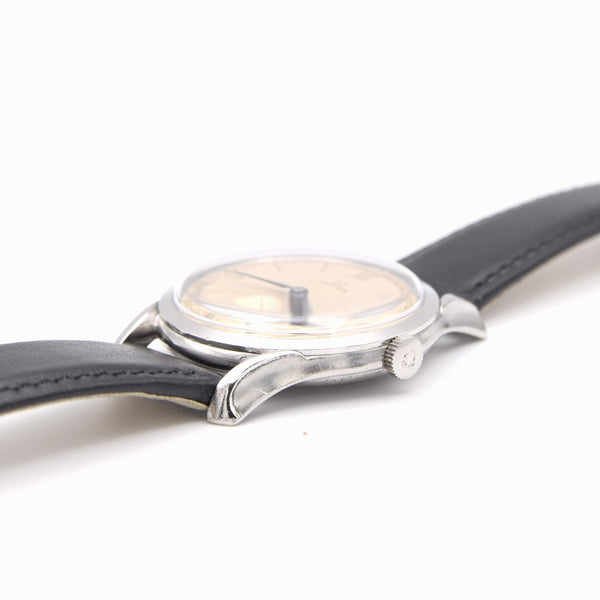 1947 Omega 36mm watch with rare lug design & original Dial Cal 30T2 Model 2487-1 Steel