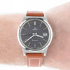1974 Omega Geneve Date with Stunning Original Graphite Grey Dial Model 136.0102 cal 1030