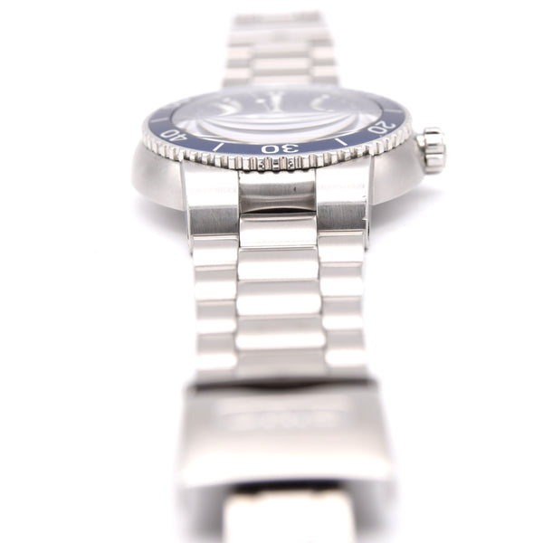 2000 Oris TT1 Auto Diver style Date with blue textured dial model 7533 22-92809 43mm