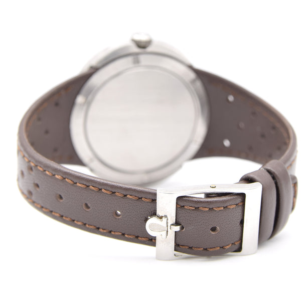 1973 Omega Geneve Dynamic Automatic Date with Two Tone white and Blue Tuxedo Roman Dial Model 166.107