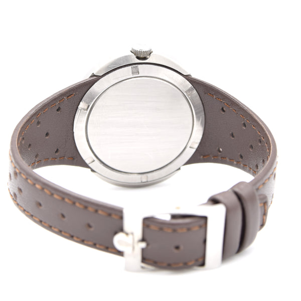 1973 Omega Geneve Dynamic Automatic Date with Two Tone white and Blue Tuxedo Roman Dial Model 166.107